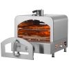 VEVOR 11" Outdoor Pizza Oven Portable Gas Oven 430 Stainless Steel for Camping