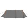 Camping Tent 4 Persons Gray and Orange