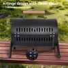 1PC Portable Charcoal Grill, Tabletop Charcoal Grill, BBQ Grill for Outdoor Cooking Camping, Picnics, Backyard, Black