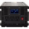 VEVOR Power Inverter, 2000W Modified Sine Wave Inverter, DC 24V to AC 120V Car Converter, with LCD Display, Remote Controller, LED Indicator