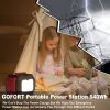 GOFORT Portable Power Station 540Wh/500W(Peak 1000W) 6 x AC 110V Outlets PD 60W Portable Solar Generator CPAP Battery Power Outage Supplies Emergency