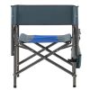 1-piece Padded Folding Outdoor Chair with Storage Pockets,Lightweight Oversized Directors Chair for indoor, Outdoor Camping, Picnics and Fishing