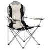 Medium Camping Chair Fishing Chair Folding Chair Black Gray