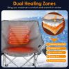 Heated Camping Chair For Adult Outdoor Activities Portable Folding Heated Chair With 3 Adjustable Heat Levels Heating Backrest Cushion Support 264LBS