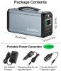 300W Solar Generator, FlashFish 60000mAh Portable Power Station Camping Potable Generator, CPAP Battery Recharged by Solar Panel/Wall Outlet/Car