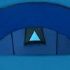 Waterproof Camping Tent 4 Persons Navy Blue/Light Blue