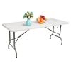 6' Folding Table Portable Plastic Indoor Outdoor Picnic Party Dining Camping Tables