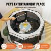 VEVOR Foldable Pet Playpen, 46 inch Portable Dog Playpen, Crate Kennel for Puppy, Dog, Cat, Premium Waterproof 600D Oxford Cloth, Removable Zipper