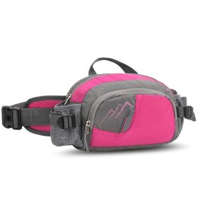 Outdoor Sports Waist Pack for Women and Men (Type: Sports Bag, Color: Rose Red)