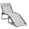 Foldable Recline Lounge Chair with Adjustable Backrest and Footrest