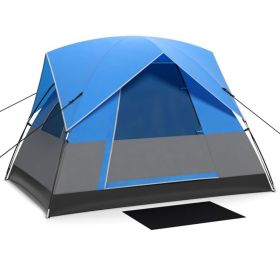 Outdoor Camping Tent with Carry Bag for Camping Hiking Traveling (Type: Tent, Color: Blue)