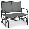 Iron Patio Rocking Chair for Outdoor Backyard and Lawn