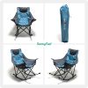 Sunnyfeel AC2026 Camping Rocking Chair for Adults, Luxury Padded Recliner, Oversized Folding Rocker, Outdoor Lawn Chair