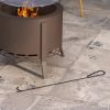 Outsunny 2-in-1 Smokeless Fire Pit, BBQ Grill, 19" Portable Wood Burning Firepit with Cooking Grate and Poker