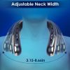 Portable Neck Fan With Type-C Charging Battery Hands-Free Bladeless Personal Fan 5 Speeds Digital Display Adjustable Neck Width for Man Woman Kid Home