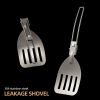 Outdoor folding frying spatula camping portable 304 stainless steel rice spatula barbecue picnic tableware hiking travel funnel