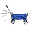 Outdoor Folding Wagon Garden ; Large Capacity Folding Wagon Garden Shopping Beach Cart ; Heavy Duty Foldable Cart; for Outdoor Activities; Beaches; Pa