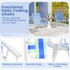 4 Pieces Folding Beach Chair Camping Lawn Webbing Chair