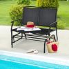 Iron Patio Rocking Chair for Outdoor Backyard and Lawn